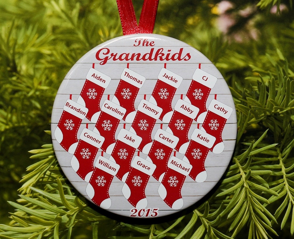 Grandchildren Stocking Ornament (available in current year)