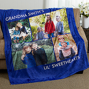 Personalized Photo Collage Blanket