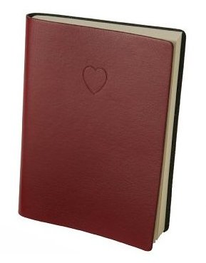 Red Embossed Heart Journal