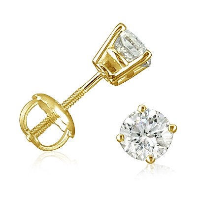 1/2ct Gold (14K) Diamond Stud Earrings