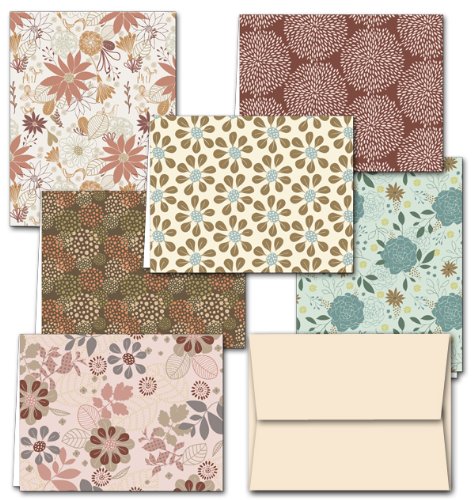 Floral Note Card Set with Envelopes