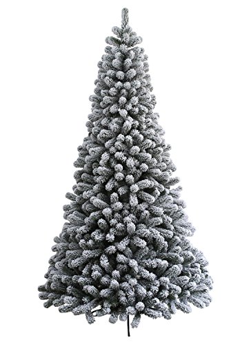 6 Foot Prince Flock Artificial Christmas Tree