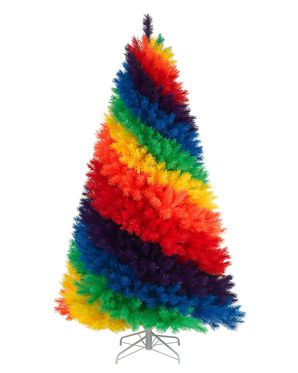 Color Burst Rainbow Artificial Tree 7 Ft.