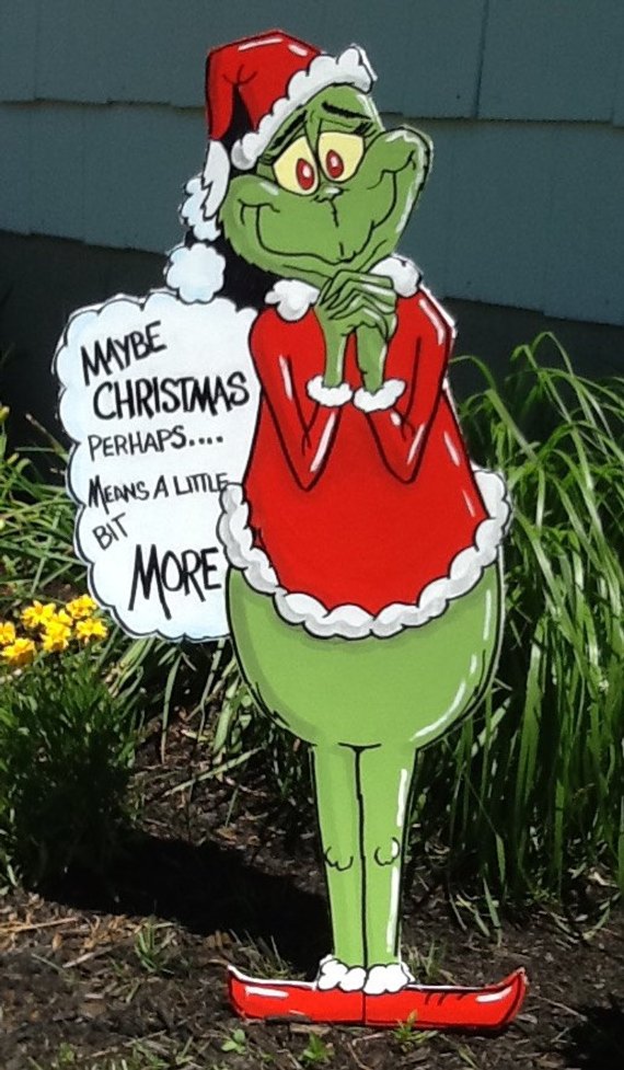 Christmas Means More... Grinch Yard Art