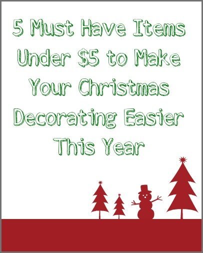 must have items for Christmas decorating