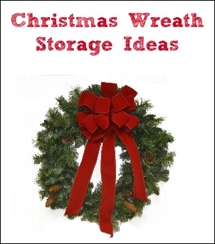 Christmas wreath storage